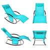 SoBuy OGS28-HBx2 Lot de 2 Chaise Longue Transat de Jardin Bascule avec Appui-tête Réglable et Pochette latérale