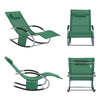 SoBuy OGS28-WDx2 Lot de 2 Chaise Longue Transat de Jardin Bascule avec Appui-tête Réglable et Pochette latérale