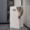 SoBuy BZR104-DG Colonne Salle de Bain Grise 171cm, Panier à Linge Amovible, 6 Étagères, 2 Tiroirs, Anti-Basculement, Charge 70 kg – 60x37x171 cm