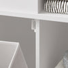 Meuble colonne SoBuy BZR104-W – détail des poignées et finitions blanches