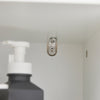 Meuble rangement SoBuy BZR104-W – intérieur avec 6 étagères de rangement