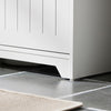 SoBuy BZR108-II-W Meuble sous Colonne Lavabo avec 2 Portes – 60×30×60 cm, Charge 30 kg, MDF E1, Blanc