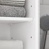 SoBuy BZR109-W Meuble Colonne Salle de Bain 170 cm Slim 30 cm 2 Portes Étagères Réglables Tiroir Anti-Basculement – Blanc