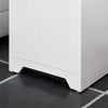SoBuy BZR109-W Meuble Colonne Salle de Bain 170 cm Slim 30 cm 2 Portes Étagères Réglables Tiroir Anti-Basculement – Blanc