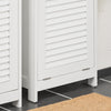 SoBuy BZR124-W Colonne de Salle de Bain avec Panier à Linge Amovible – 40 cm, Blanc