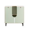 SoBuy BZR139-GR Meuble sous Lavabo Meuble sous Vasque avec 2 Portes et étagère réglable