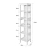 SoBuy BZR14-W Meuble Colonne de Salle de Bain Étagère Debout Armoire Haute Étagère de Rangement à 6 Niveaux - L30cm x P30cm x H139cm