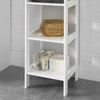 SoBuy BZR14-W Meuble Colonne de Salle de Bain Étagère Debout Armoire Haute Étagère de Rangement à 6 Niveaux - L30cm x P30cm x H139cm