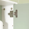 SoBuy BZR140-GR Armoire Murale Salle de Bain Vert et Blanc 60 cm avec 2 Portes, Étagères Réglables et Compartiment Ouvert – MDF E1