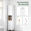 SoBuy BZR147-W Colonne de Salle de Bain 170 cm – Blanc