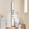 SoBuy BZR151-W Meuble de Salle de Bain Ultra-Étroit avec Étagère Réglable et Tiroir Repositionnable – L20×P20×H96 cm, Charge 30 kg, PB/MDF E1, Blanc