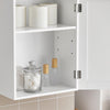 SoBuy BZR19-W Armoire Murale Salle de Bain avec Étagères Réglables, pour Salle de Bain et WC, Rangement Optimisé, Usage Quotidien – L40×P23×H52 cm, Bois, Blanc