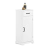 SoBuy BZR207-W Meuble Salle de Bain – Petit Armoire de Rangement avec Tiroir, Colonne de Salle de Bain en Bois, Meuble WC Ran