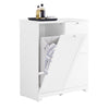SoBuy BZR213-W Meuble Salle de Bain avec 3 Paniers à Linge – 2 Paniers Amovibles, Tri du Linge, Gain de Place, 78×38×90 cm, B