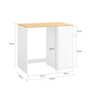 SoBuy BZR217-WN Meuble Salle de Bain avec Panier à Linge, Tiroir, pour Salle de Bain et WC, Rangement Optimisé, Usage Quotidien – L100×P60×H90 cm, Bois, Blanc