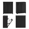 SoBuy BZR33-II-SCH Meuble Salle de Bain avec 2 Sacs à Linge 45 L et 2 Tiroirs – L78×P38×H91 cm, Charge 70 kg, MDF E1, Noir