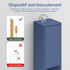 SoBuy BZR34-II-B Colonne Bleue Design – Meuble WC Ultra-Fin 20 cm, Décoratif, 180 cm