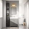 SoBuy BZR34-II-SCH Colonne Salle de Bain Étroite 20 cm – Gain de Place, Noir