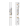SoBuy BZR34-WN Meuble Étroit 20 cm – Colonne WC Gain de Place 180 cm, 2 Portes et 1 Tiroir, Blanc-Nature