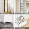 SoBuy BZR34-WN Meuble Étroit 20 cm – Colonne WC Gain de Place 180 cm, 2 Portes et 1 Tiroir, Blanc-Nature