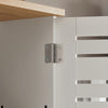 SoBuy BZR42-W Armoire Murale Salle de Bain avec Portes Persiennes et Étagères Réglables – 60×56×19 cm – Blanc