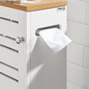 SoBuy BZR85-W Armoire Salle de Bain Rangement Fonctionnel et Compact, Gain de Place, Résistant à l’Humidité, Pratique – L20×P18×H75 cm, Bois, Blanc et Naturel
