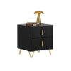 SoBuy FBT115-SCH Table de Chevet - Table de Nuit avec 2 tiroirs, Table d'appoint pour Chambre à Coucher - Meuble de Rangement