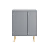SoBuy FBT95-HG Table d’Appoint Bout de Canapé Table de Chevet Table de Nuit avec 3 tiroirs et 2 étagères de rangement