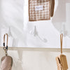 SoBuy FHK36-W Porte-Manteau Mural avec Étagère et 4 Crochets – 100×20×70 cm, Charge 21 kg, MDF E1, Blanc