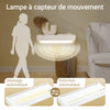 Prévente SoBuy FHK38-W Étagère Murale Flottante avec Tiroir et LED – L60 × P20 × H8 cm, Blanc