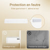 Prévente SoBuy FHK38-W Étagère Murale Flottante avec Tiroir et LED – L60 × P20 × H8 cm, Blanc