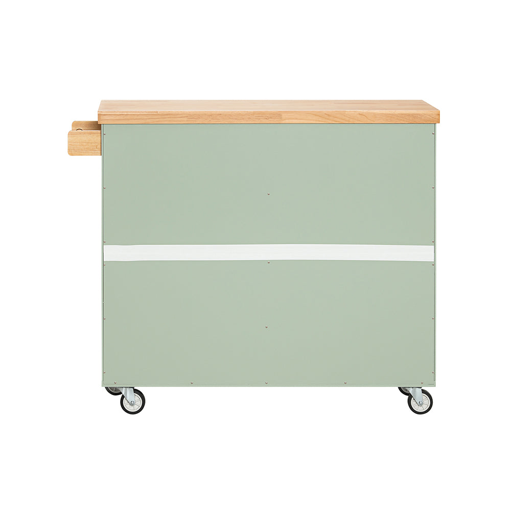 Chariot cuisine SoBuy FKW114-GR gris et bois – vue d'ensemble avec tous les accessoires
