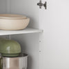 SoBuy FKW119-WN Desserte Cuisine avec Roulettes, Mobile, pour Cuisine et Salle à Manger, Rangement Optimisé – L74×P46×H91 cm, Bois d’Hévéa, Blanc et Naturel