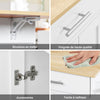 SoBuy FKW129-WN Ìlot Central de Cuisine sur Roulettes – Plan Extensible 44→69 cm, 2 Tiroirs, 2 Portes, Étagères Réglables – 113×91 cm, Blanc