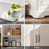 SoBuy FKW41-ST Desserte Cuisine avec Roulettes, Plan de Travail Extensible, 2 Tiroirs et Étagères Réglables, Mobile, Rangement Optimisé – L130×P46(+25)×H91 cm