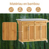 SoBuy FKW69-N Desserte de Cuisine à Roulettes, Plan de Travail INOX Extensible 46→71cm, 2 Tiroirs, Étagères Réglables, Charge 100 kg – 115x46x92 cm