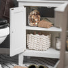 sobuyes.shopG202-W Meuble sous lavabo Salle de Bain Meuble de Salle de Bain avec 2 Portes, Grand Espace de Rangement & découpe Siphon sous Vasque MDF, Blanc 60x62x30cm