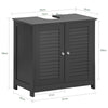 sobuyes.shopG237-DG Meuble sous Lavabo avec Étagères Ajustables, Résistant à l’Humidité, pour Salle de Bain et WC, Rangement Optimisé – L60×P35×H58 cm, MDF, Gris