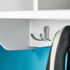 sobuyes.shopG48-W Portemanteau Étagère murale Porte-manteau salle de bain Meuble d’entrée