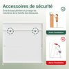 SoBuy FSB104-W Armoire à Chaussures avec Tiroirs et Étagères Réglables, Meuble d'Entrée – 80x35x82 cm, Blanc