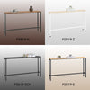 SoBuy FSB19-E Console d’Entrée Design Fonctionnel et Gain de Place, Design Moderne, Structure Robuste, Usage Quotidien – L120×P20×H65 cm, Métal, Naturel et Noir