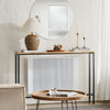 SoBuy FSB19-L-E Table Console Table d'appoint Bout de canapé Table d’entrée Cadre et 4 Pieds en Fer, L120cm x P20cm x H81cm