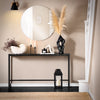 SoBuy FSB19-SCH Console d’Entrée Design Fonctionnel et Gain de Place, Design Moderne, Style Industriel, pour Salon et Chambre – L120×P20×H65 cm, Métal, Noir