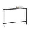 SoBuy FSB19-XL-SCH Console Entrée Meuble Couloir Étagère Arrière Canapé – Plateau Effet Marbre Noir et Pieds Métal – Style In