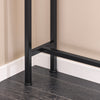 SoBuy FSB19-XL-SCH Console d’Entrée Design Fonctionnel et Gain de Place, Design Moderne, Style Industriel, pour Salon et Chambre – L120×P20×H80 cm, Métal, Noir