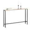 SoBuy FSB19-XL-Z Console Entrée Meuble Couloir Étagère Arrière Canapé – Structure Métal Robuste, Design Moderne Ultra Fin – Idéal pour Salon, Chambre, Entrée – 120x20x80cm