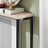 SoBuy FSB19-XL-Z Console Entrée Meuble Couloir Étagère Arrière Canapé – Structure Métal Robuste, Design Moderne Ultra Fin – Idéal pour Salon, Chambre, Entrée – 120x20x80cm