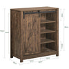 SoBuy FSB59-N Buffet Meuble de Rangement avec Porte de Grange Coulissante, Commode Multifonction pour Entrée Salon Cuisine – 80x35x92 cm