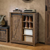 SoBuy FSB59-N Buffet Meuble de Rangement avec Porte de Grange Coulissante, Commode Multifonction pour Entrée Salon Cuisine – 80x35x92 cm