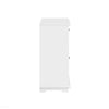 SoBuy FSB77-W Buffet Cuisine avec 3 Portes Vitrées et 2 Tiroirs, pour Cuisine et Salle à Manger, Rangement Optimisé, Design Fonctionnel – L119×P40×H90 cm, Blanc